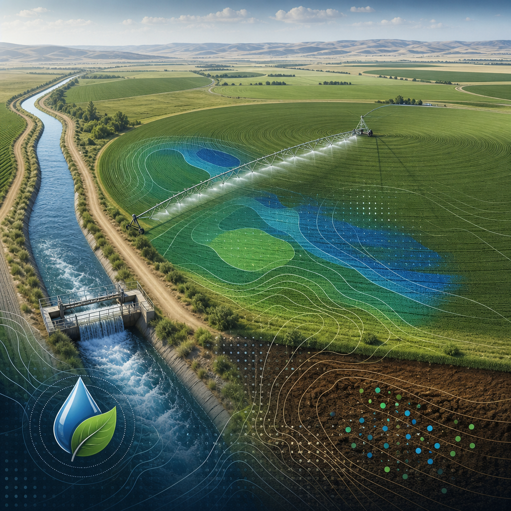 Irrigated fields and water management